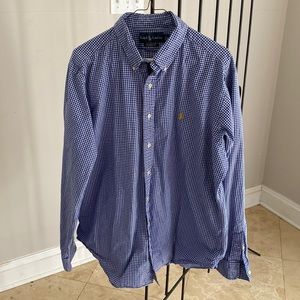 Ralph Lauren Classic Fit Long Sleeve Checkered Shirt